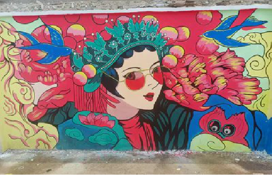 济源墙体彩绘-网红墙