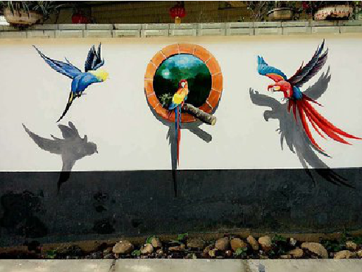 济源视觉错位-3D墙绘设计