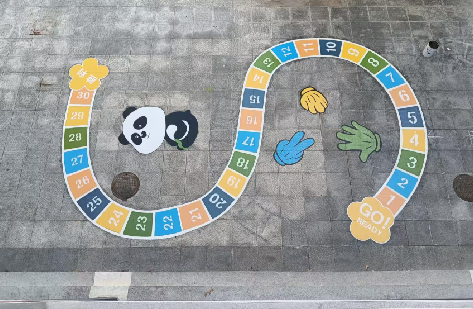 济源地面游戏彩绘