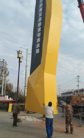 济源标识标牌的安装方法。