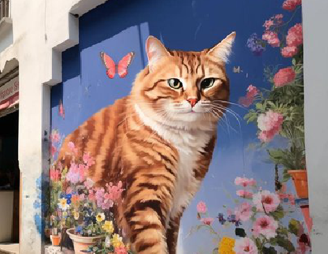 济源自己绘制有个性的手绘墙